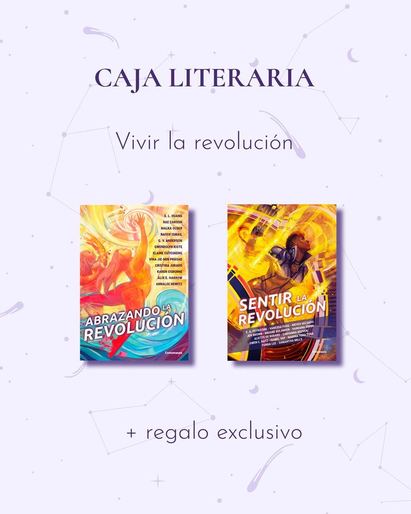 Caja literaria Vivir la revolución. Con las antologías Abrazando la revolución y Sentir la revolución. Y un regalo exclusivo.